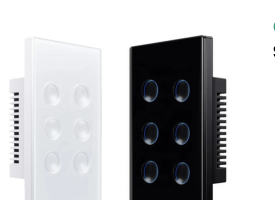 Concave Smart Light Switch  6-Gang