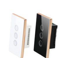 Concave - Metal Frame Smart Light Switch  3-Gang